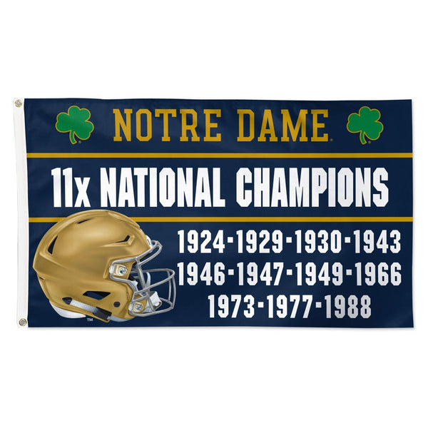Notre Dame Fighting Irish MILESTONE Flag - Deluxe 3' X 5'