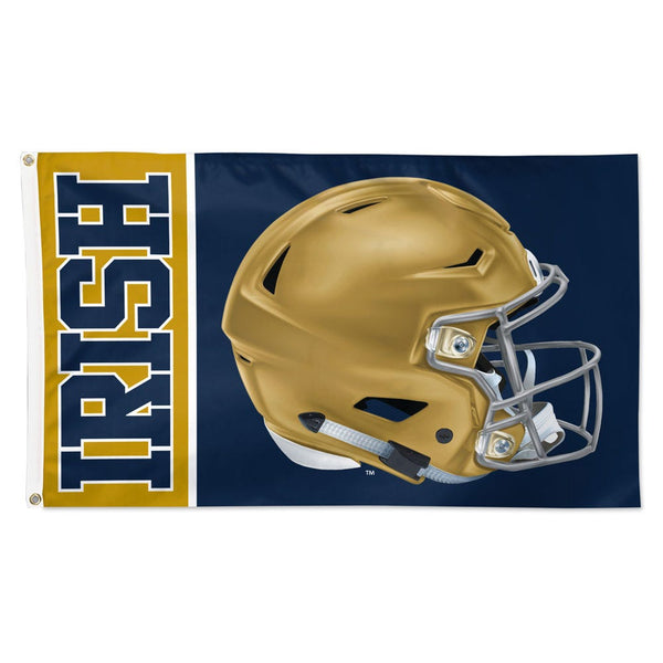 Notre Dame Fighting Irish HELMET Flag - Deluxe 3' X 5'