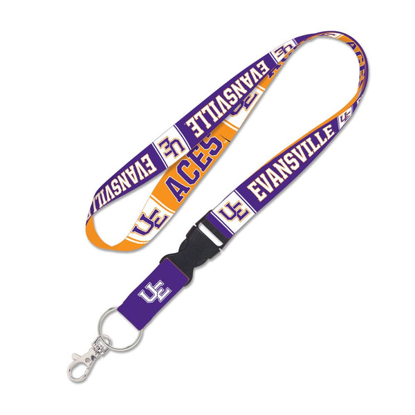 Evansville Purple Aces Lanyard w/detachable buckle 1"