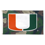 Miami Hurricanes CAMOUFLAGE Flag - Deluxe 3' X 5'