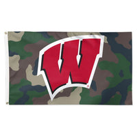 Wholesale-Wisconsin Badgers CAMOUFLAGE Flag - Deluxe 3' X 5'