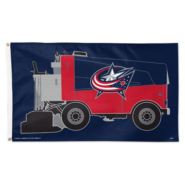 Columbus Blue Jackets Zamboni NHL zamboni Flag - Deluxe 3' X 5'