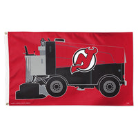 New Jersey Devils Zamboni NHL zamboni Flag - Deluxe 3' X 5'