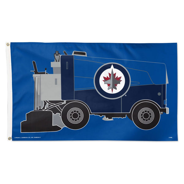 Winnipeg Jets Zamboni NHL zamboni Flag - Deluxe 3' X 5'