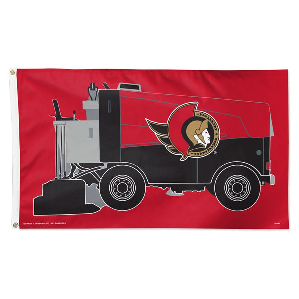 Ottawa Senators Zamboni NHL zamboni Flag - Deluxe 3' X 5'