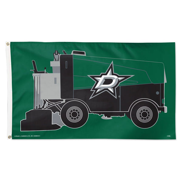 Dallas Stars Zamboni NHL zamboni Flag - Deluxe 3' X 5'