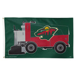 Minnesota Wild Zamboni NHL zamboni Flag - Deluxe 3' X 5'