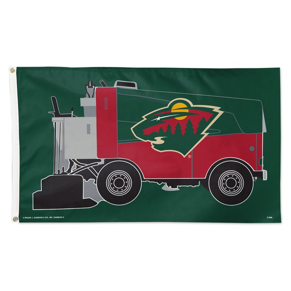 Minnesota Wild Zamboni NHL zamboni Flag - Deluxe 3' X 5'