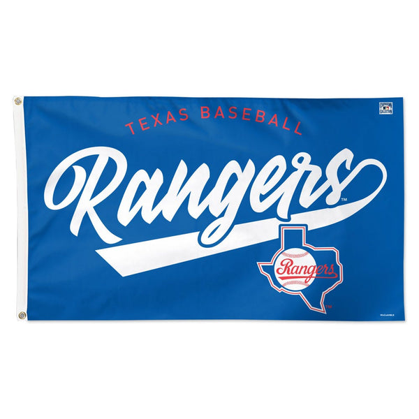 Texas Rangers CPT BASEBALL Flag - Deluxe 3' X 5'