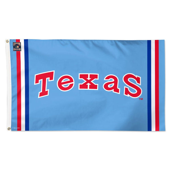 Texas Rangers wordmark Flag - Deluxe 3' X 5'