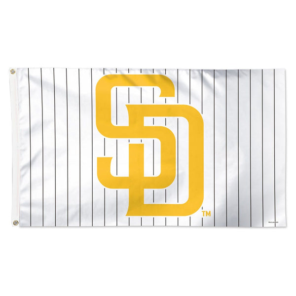 San Diego Padres pinstripe Flag - Deluxe 3' X 5'
