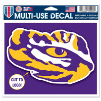 LSU Tigers Multi-Use Decal - cut to logo 5" x 6"
