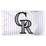 Colorado Rockies pinstripe Flag - Deluxe 3' X 5'