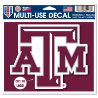 Texas A&M Aggies Multi-Use Decal - cut to logo 5" x 6"