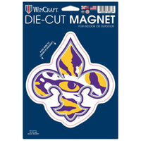 LSU Tigers Die Cut Logo Magnet 6.25" x 9"