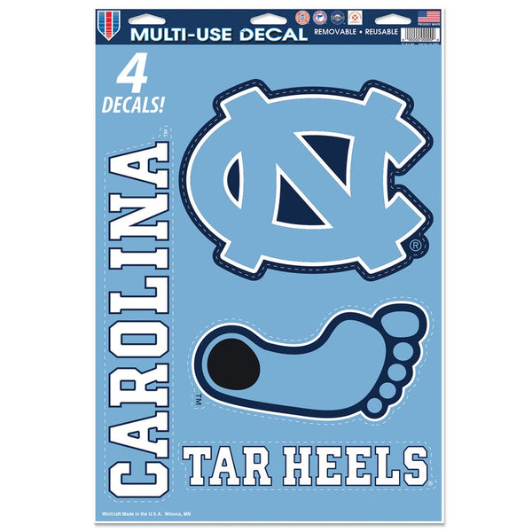 North Carolina Tar Heels Multi-Use Decal 11" x 17"