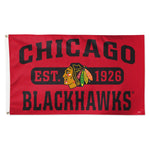 Chicago Blackhawks established Flag - Deluxe 3' X 5'
