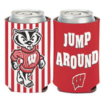 Wholesale-Wisconsin Badgers SLOGAN Can Cooler 12 oz.