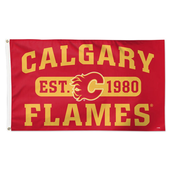 Calgary Flames established Flag - Deluxe 3' X 5'