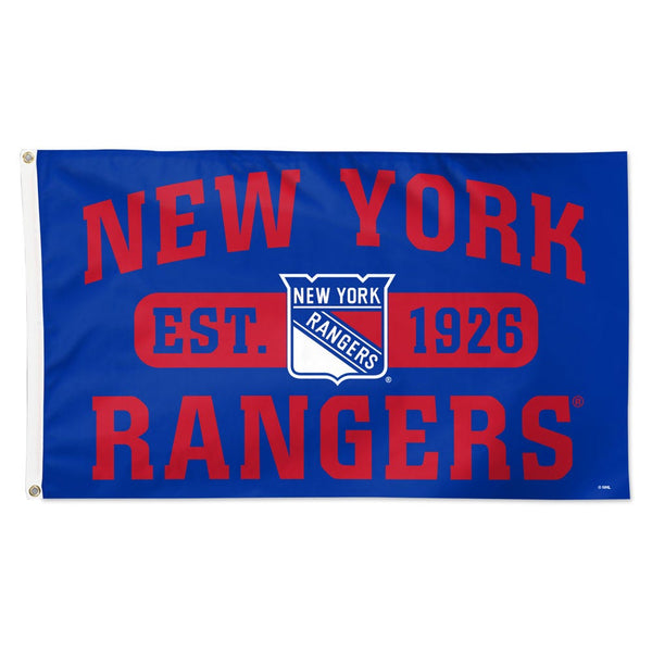New York Rangers established Flag - Deluxe 3' X 5'