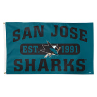 San Jose Sharks established Flag - Deluxe 3' X 5'