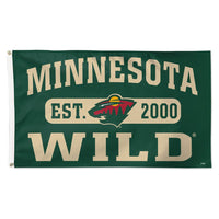 Minnesota Wild established Flag - Deluxe 3' X 5'