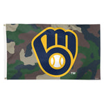 Milwaukee Brewers camo Flag - Deluxe 3' X 5'