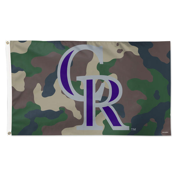 Colorado Rockies camo Flag - Deluxe 3' X 5'