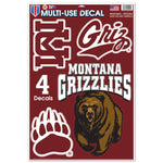 Wholesale-Montana Grizzlies Multi-Use Decal 11" x 17"