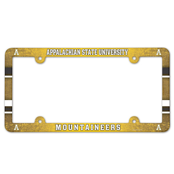Appalachian State Mountaineers Lic Plate Frame Full Color