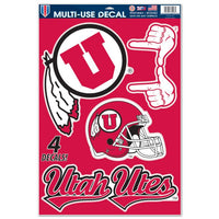 Wholesale-Utah Utes Multi-Use Decal 11" x 17"