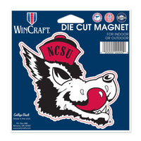 NC State Wolfpack /College Vault SLOBBERING WOLF Die Cut Magnet 4.5" x 6"