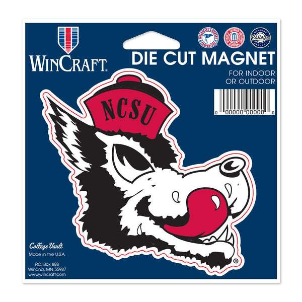 NC State Wolfpack /College Vault SLOBBERING WOLF Die Cut Magnet 4.5" x 6"