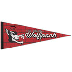 NC State Wolfpack /College Vault SLOBBERING WOLF Premium Pennant 12" x 30"