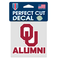 Wholesale-Oklahoma Sooners ALUMNI Perfect Cut Color Decal 4" x 4"