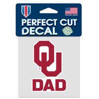 Wholesale-Oklahoma Sooners DAD Perfect Cut Color Decal 4" x 4"