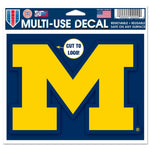 Michigan Wolverines Multi-Use Decal - cut to logo 5" x 6"