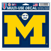 Michigan Wolverines Multi-Use Decal - cut to logo 5" x 6"