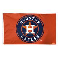 Houston Astros orange Flag - Deluxe 3' X 5'