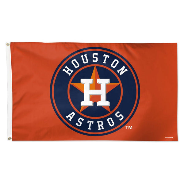 Houston Astros orange Flag - Deluxe 3' X 5'