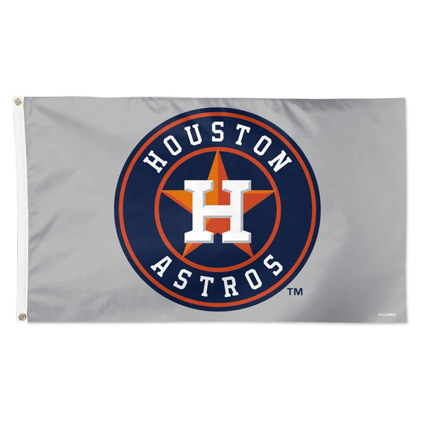 Houston Astros gray Flag - Deluxe 3' X 5'