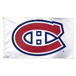 Montreal Canadiens white Flag - Deluxe 3' X 5'