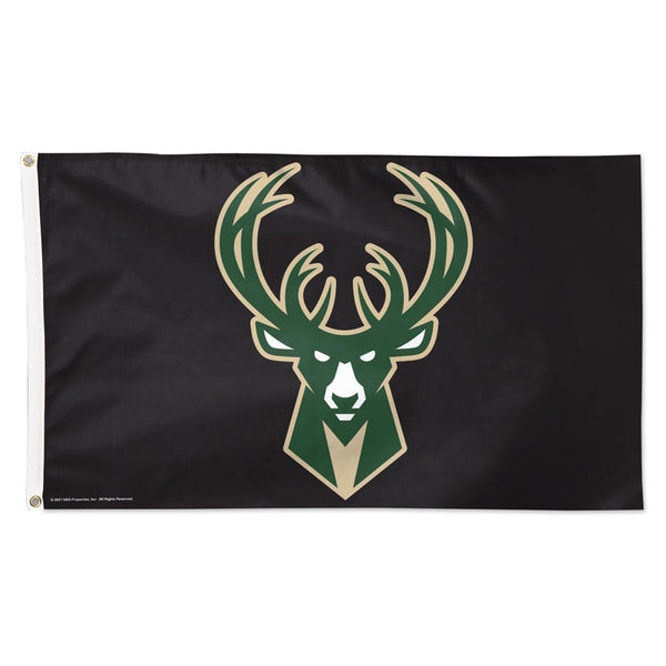Milwaukee Bucks black Flag - Deluxe 3' X 5'