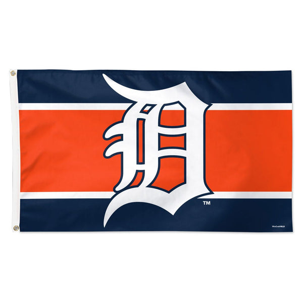 Detroit Tigers H STRIPE Flag - Deluxe 3' X 5'