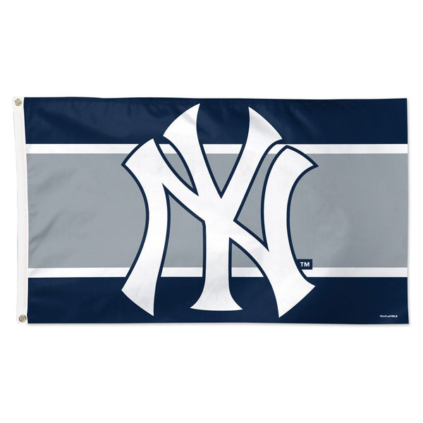 New York Yankees H STRIPE Flag - Deluxe 3' X 5'