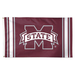 Mississippi State Bulldogs VERTICAL STRIPES Flag - Deluxe 3' X 5'