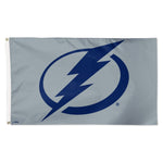 Tampa Bay Lightning gray Flag - Deluxe 3' X 5'