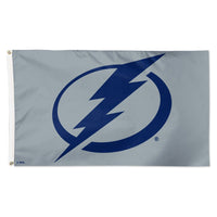 Tampa Bay Lightning gray Flag - Deluxe 3' X 5'