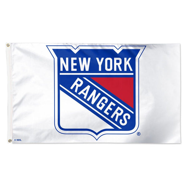 New York Rangers white Flag - Deluxe 3' X 5'
