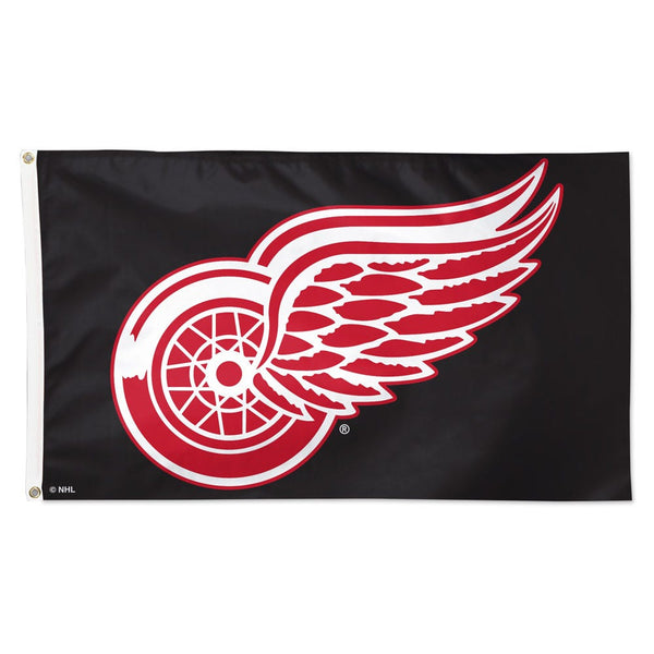 Detroit Red Wings black Flag - Deluxe 3' X 5'